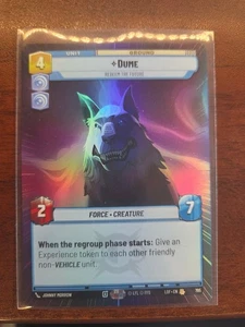 Star Wars Unlimited Legends Of The Force Hyperspace Foil Dume 795 R - Picture 1 of 1