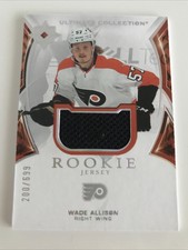 NHL Card,Wade Allison,Rookie Jersey xxx/699,Ultimate 2021-22,Flyers