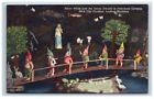 Snow White 7 Dwarfs Lookout Mountain Tennessee Vintage Postcard Unposted linen