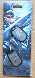 Metal Gear Solid Rising Game Dogtags Collar Prototipo Venganza Konami - Imagen 1 de 3