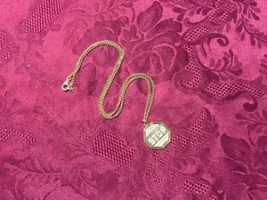 Stop Sign Love Sweetheart Charm Necklace Chain 18" - Picture 1 of 4