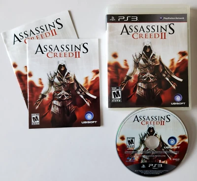 Assassin's Creed II  2009 Sony Playstation 3 PS3 game complete CIB tested - Image 1 of 4
