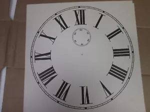 Paper Clock Dial Roman Numbers SECONDS DIAL ALSO 10 7/8" - Picture 1 of 1