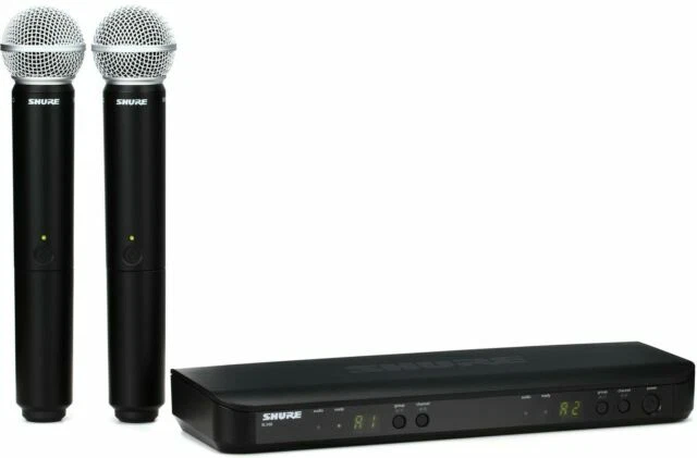 Shure BLX288/SM58 Dual-Channel Wireless Handheld Microphone System with SM58 Capsules