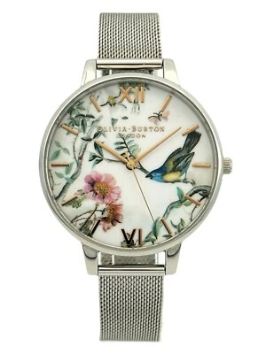 Reloj pulsera OLIVIA BURTON OB16EG147 para dama natural luz solar esfera floral malla Foto 1 de 4