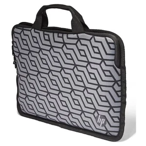 HP 11-inch Tablet Sleeve Carry Case Grey Geometric Pattern with Handles 471D2AA - Picture 1 of 4