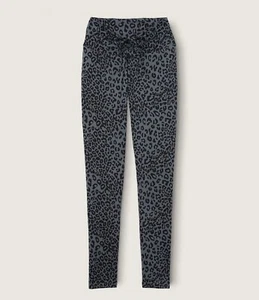 Victoria’s Secret PINK Active High Waist Ruched V Leggings Cheetah Gray L (I) - Picture 1 of 6