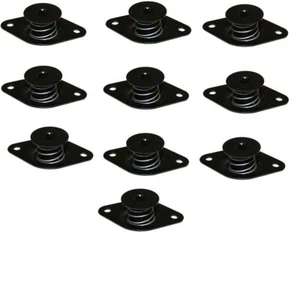 Self Ejecting Dzus Button 7/16 Black Allen .600 Alum 10Pk Fasteners QuarterTurn - Picture 1 of 2