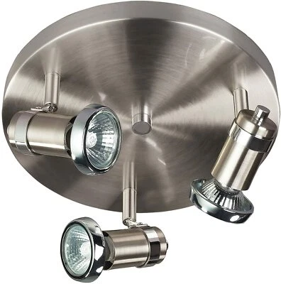 CANARM LTD. ICW391A03BCH10 Shay 3 bombillas luz de techo/pared, peltre cepillado Foto 1 de 4