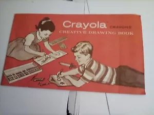 Vintage Crayola Crayons Creative Drawing Book - FREE SHIPPING - Picture 1 of 6