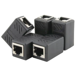 5x Złącze kabla sieciowego RJ45 1:1 Złącze 8-żyłowe LAN ISDN Wtyczka 8P8C STP - Zdjęcie 1 z 4