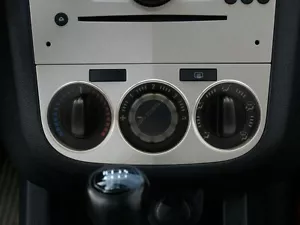 For Opel Corsa D 06-14 Heater Surrounds A/C Control Polished Aluminum Rings x3 - Foto 1 di 10
