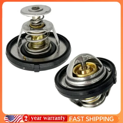2*Engine Coolant Thermostat for Chrysler Sebring Dodge Avenger Jeep Compass NEW - Image 1 of 4