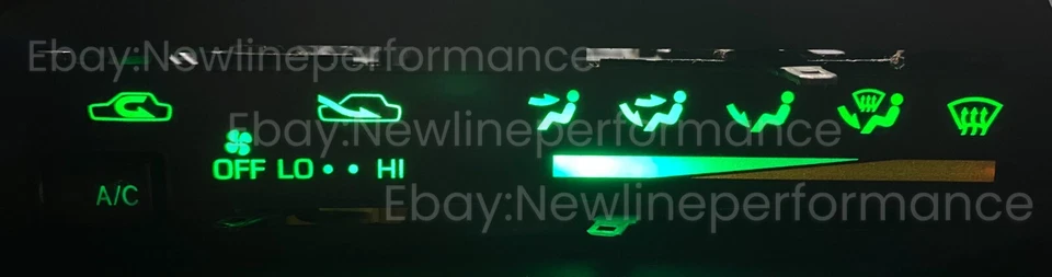 Kit de bombillas LED de control de clima verde para Toyota Tacoma 1995-1997 Foto 1 de 1