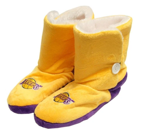 Los Angeles Lakers Size Small Women's Boot Slippers [NEW] NBA House Shoes Cover