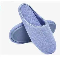 Charter Club Pointelle Closed-Toe Slippers Women's S 5/6 Yacht Blue Heather~ - Picture 1 of 17