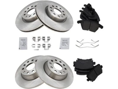 Kit de pastillas de freno y rotor delantero y trasero 13565HBGK para Volkswagen Passat 2009-2010 Foto 1 de 2
