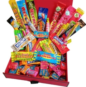 Retro Sweets Gift Box Candy Hamper Pick N Mix Chews Birthday For Him For Her - Picture 1 of 7