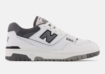New Balance 550 White Grey BB550WTG - All Sizes - Free Express Shipping — 第 1/4 张图片
