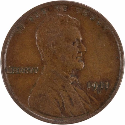 1911-D Lincoln Cent Choice EF Uncertified #100 - Image 1 of 2