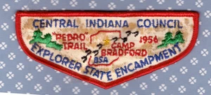 Explorer Camp Bradford - CIC Central Indiana Council 1956 - Stains Not Sewn - Bild 1 von 1