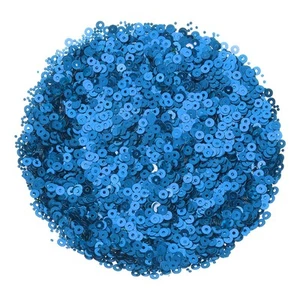 30000Pcs Flat Sequin Paillettes, 3mm/0.12" Round Hole Sequin for DIY, Dark Blue - Picture 1 of 6