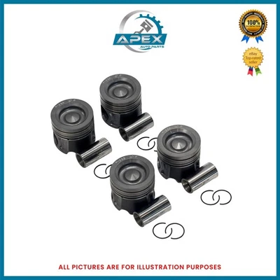 FITS TUCSON 2.0 CRDI DIESEL ENGINE D4HA PISTON SET OF 4 - Image 1 of 4