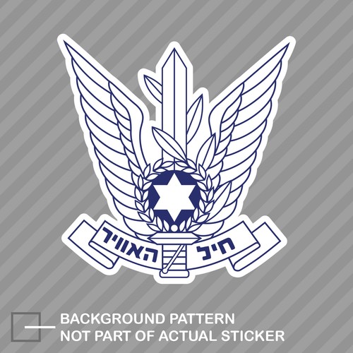 IAF Israeli Air Force Emblem Sticker Decal Vinyl space arm israel | eBay
