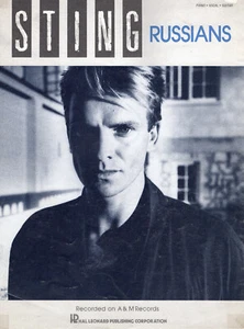 1985 ROCK/POP SHEET MUSIC 'Russians' by STING - Picture 1 of 1