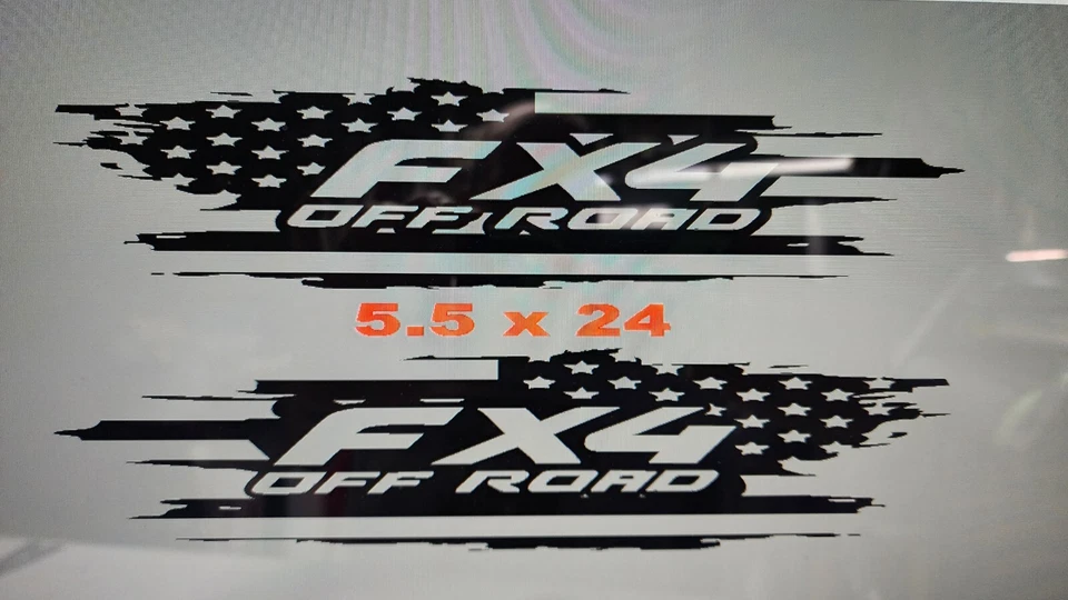  Compatible con Ford FX4 camión caja lado vinilo calcomanía gráficos coche 2 piezas Foto 1 de 1