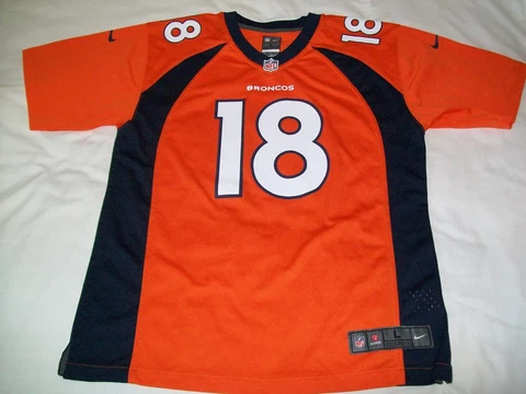 Denver Broncos Peyton Manning #18 Nike On Field NFL Football Jersey - YTH Large Cover