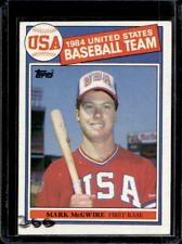 1985 Topps USA Mark McGwire 1984 United States Baseball Team Rookie RC #401