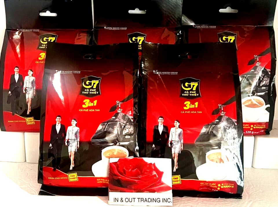 Premium Vietnamese G7 Instant Coffee Mix 20sachets X 16g Trung Nguyen