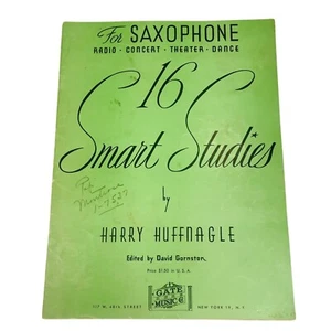 16 Smart Studies für Saxophon von Harry Huffnagle Ausgabe 1948 Musik - Bild 1 von 6