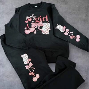 Girly Girl Sweatsuit Complete Set - Picture 1 of 14