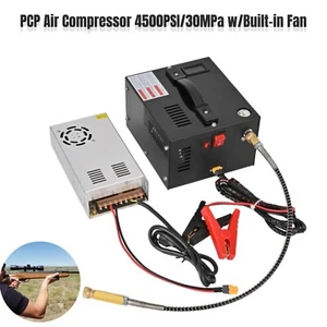 PCP Air Compressor w/Built-in Fan Air Pump Manual-Stop 4500PSI/30MPa Portable HQ - Picture 1 of 8