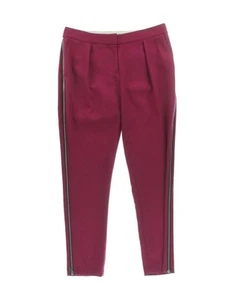 Rachel Zoe $ 275 neu mit Etikett Damen 100 % Wolle seitlicher Reißverschluss Trim Skinny Hose 2 LETZTE - Bild 1 von 4