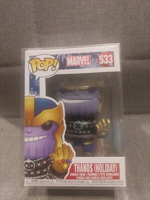 Funko Pop Marvel Thanos ( Holiday) 533 Pop Protector Figure Bobblehead Christmas - image 1 of 4