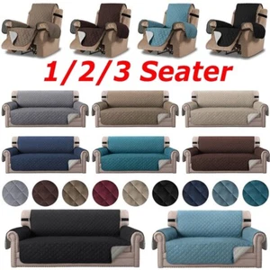 1/2/3 Seater Quilted Sofa Couch Cover Pad Protector Slipcover Pet Mat Waterproof - Picture 1 of 142