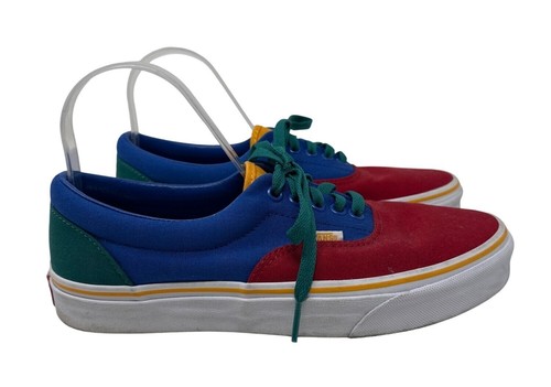 Sneakers Vans Era in tela multicolore con lacci verdi uomo taglia 8 donna taglia 9 5