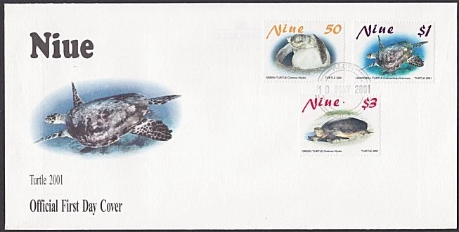 NIUE 2001 Turtles set FDC.................................................27814c - Image 1 of 1