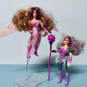 VINTAGE 1984 SHE-RA PRINCESS OF POWER GLIMMER & ANGELLA MOTU ACTION FIGURE NICE! - Picture 1 of 10