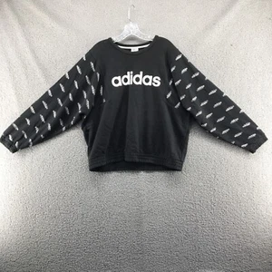 Adidas maglione grande nero donna pullover manica lunga usato - Foto 1 di 9