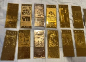 Super Bowl 22kt Gold 27 Tickets See Photos. Factory Sealed . See Photos - Picture 1 of 24
