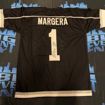 Camiseta de hóquei Bam Margera autografada assinada JSA CERTIFICADO DE AUTENTICIDADE Jackass tamanho XL - Imagem 1 de 4