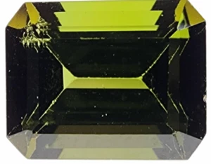 3.74 CT Emerald Cut Green Tourmaline Gemstone - Picture 1 of 5