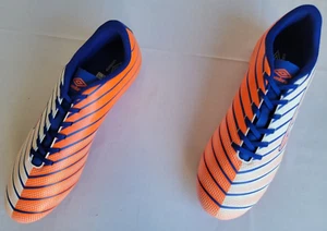 Mens Sz 12 White/Orange Umbro Velocita Elixir League FG Soccer Cleats 81943U-Luk - Picture 1 of 8