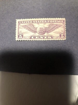 US Air Mail Stamp-Mint OG&NH, XF S#C12 JUMBO Margins - Image 1 of 2