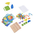 New Early Education Musthroom Nali Puzzle Toy Button Art Toys Color Matching Peg