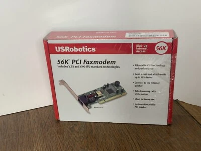USRobotics Fax Modem USR5670 56 Kbps V.92 And V.90 Faxmodem ITU Standard Tech - Image 1 of 3